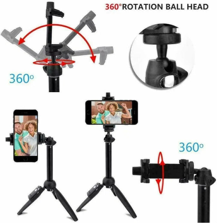 Selfie Stick Tripod with Bluetooth Remote | 40" Portable | iPhone & Android | Black — Prime Trend Market