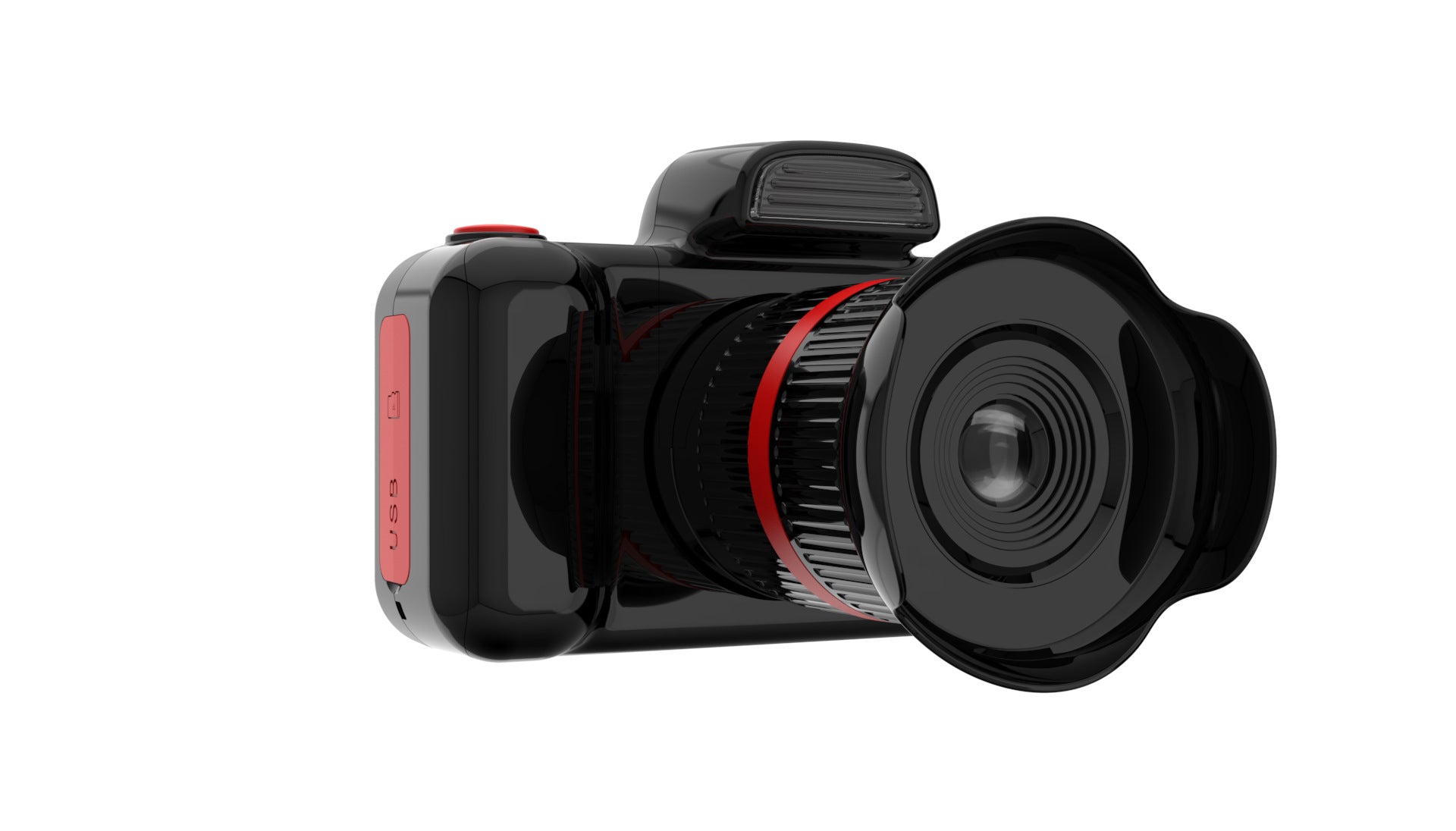 KidShot™ Mini HD Camera — Children's Digital DSLR-Style Cam in Black, Pink & Sky Blue — Prime Trend Market