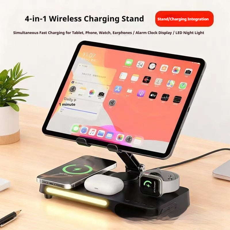 7-in-1 Aluminum Alloy Wireless Charging Station | Fast Charge Phone, Watch, Earbuds & Tablet — Prime Trend Market
