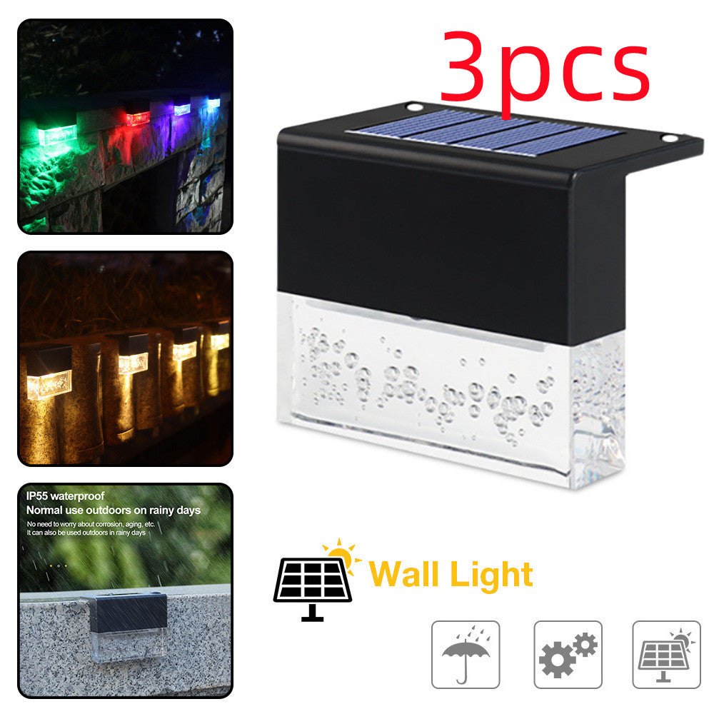 Solar RGB LED Step & Fence Light | Waterproof | Color Changing | Outdoor Deck Stair Light — Prime Trend Market