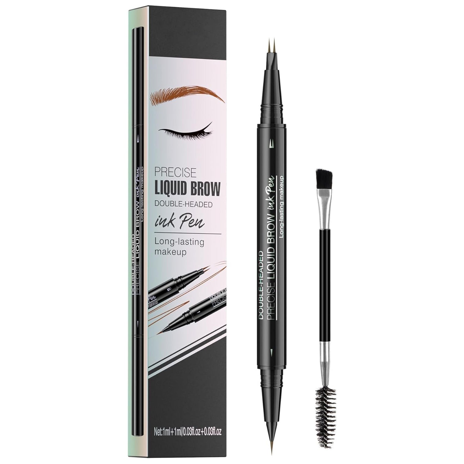 2-in-1 Microblading Eyebrow Pen — Waterproof, Dual-Ended, 3 Shades — Prime Trend Market