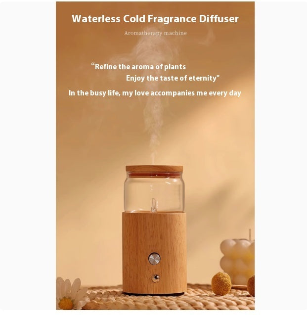 Luxury Waterless Anhydrous Essential Oil Aroma Diffuser — Rechargeable Cold Fragrance Diffuser, Negative Ion, Odor Eliminator — Prime Trend Market