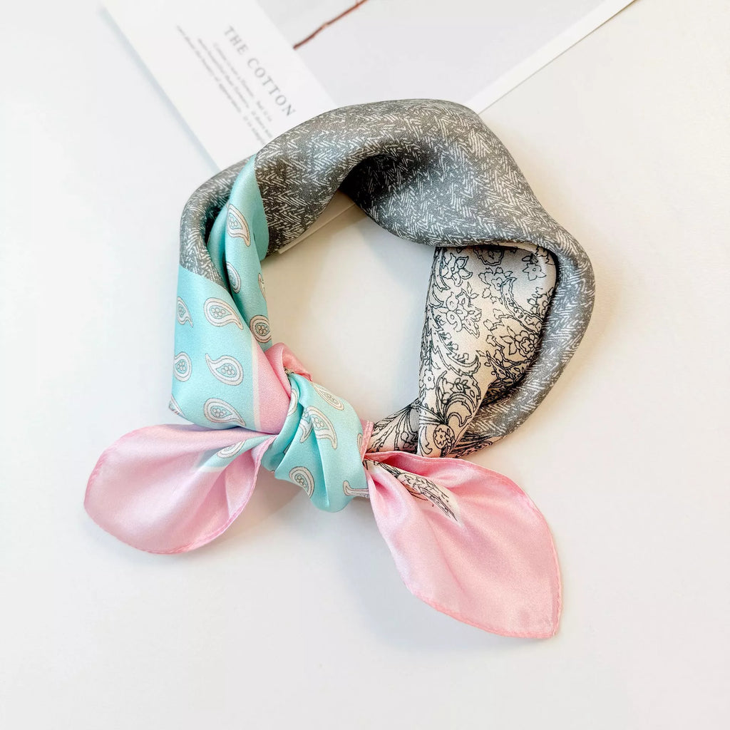 Printed Mulberry Silk Square Scarf
