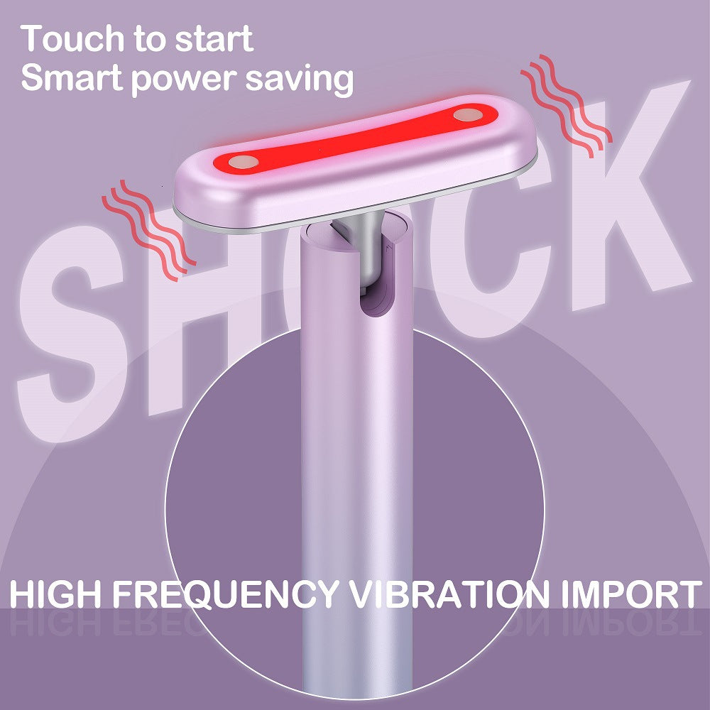 Luxury EMS Wand Face & Neck Massager — Rotatable LED Micro-Current Vibration Skin Care Device — Eliza & Tuan