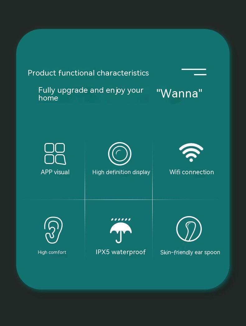 Wireless HD Ear Endoscope — Smart Luminous Ear Pick with 1296p Camera — Eliza & Tuan