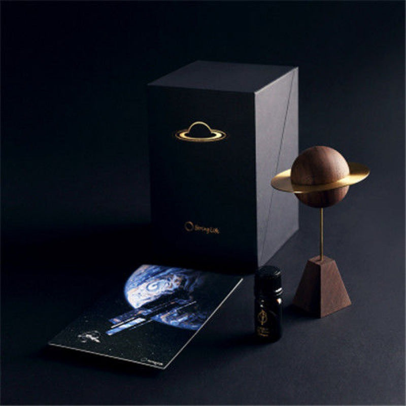 Luxury Asteroid Aromatherapy Oil Diffuser — Black Walnut Sculptural Home Scent — Prime Trend Market