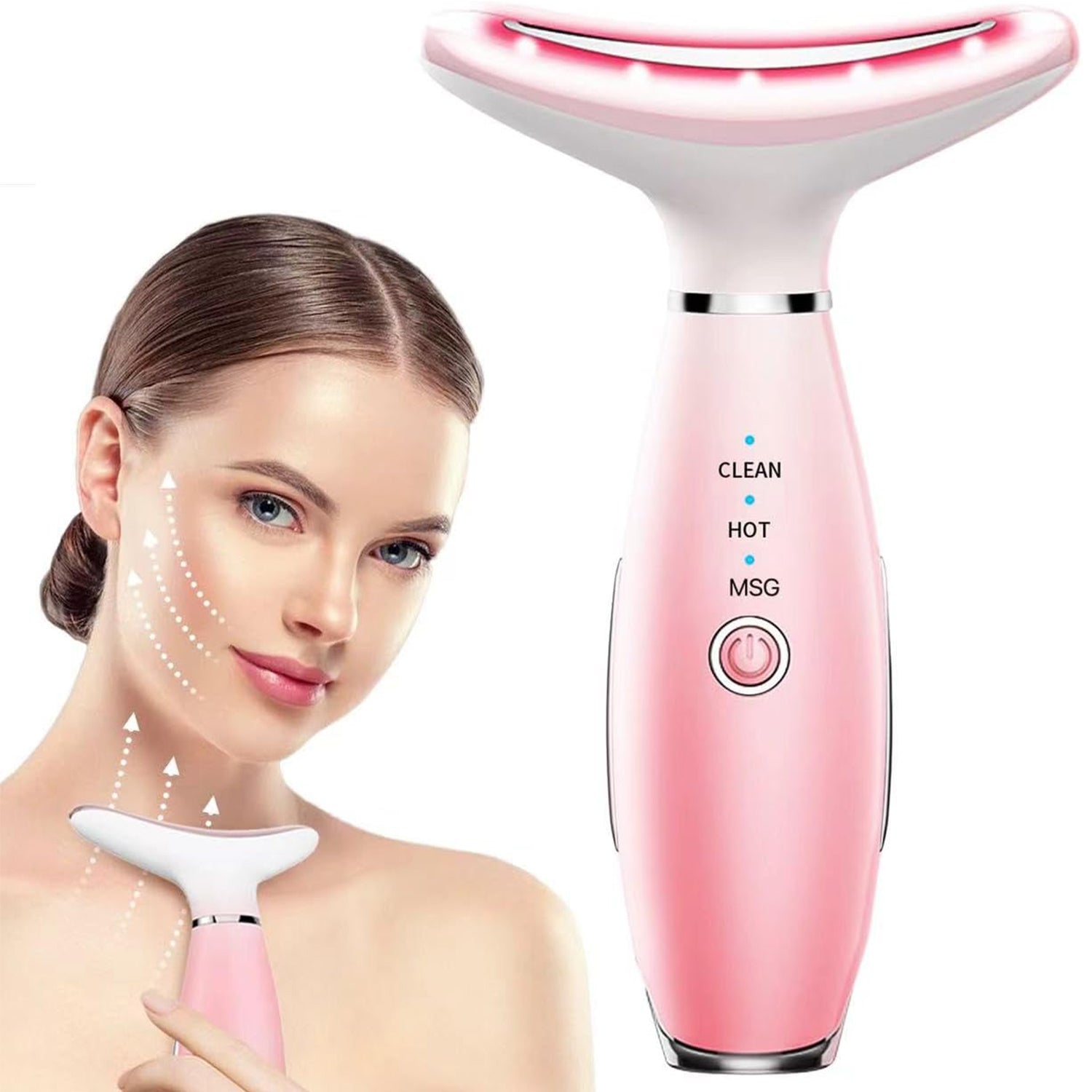 3-in-1 Face & Neck Sculpting Massager — Thermal + Vibration + Lifting Tool — Prime Trend Market