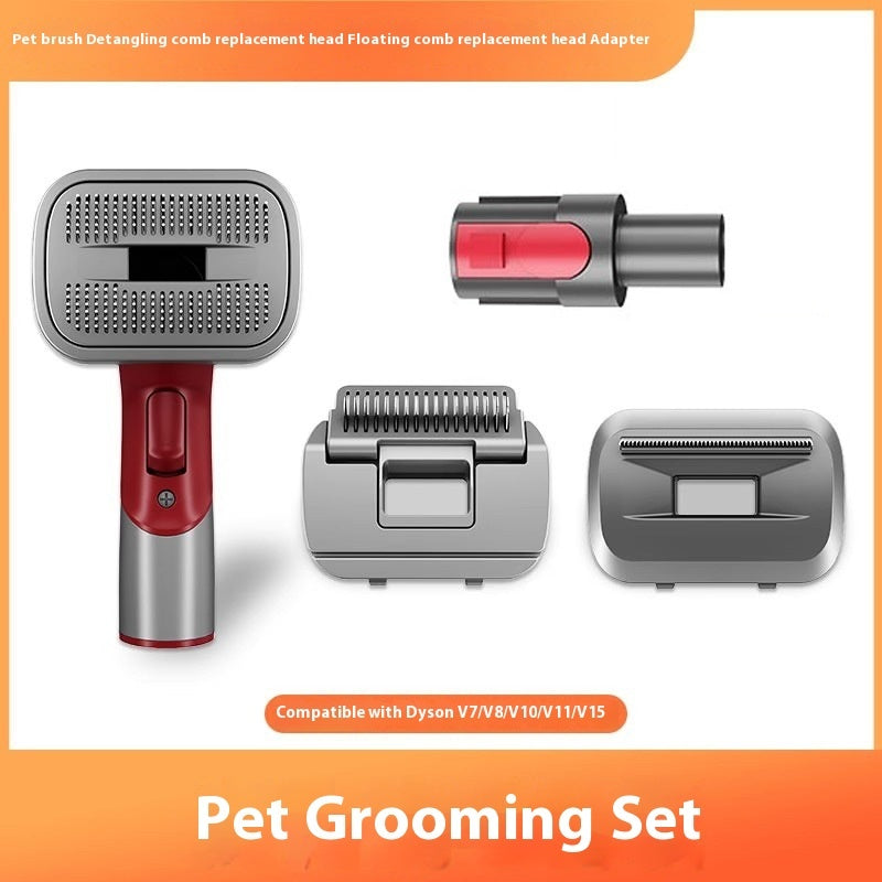 Luxury Professional Pet Hair Suction Grooming Kit — 5-Suit Shaver & Comb Set for Dogs & Cats — Prime Trend Market