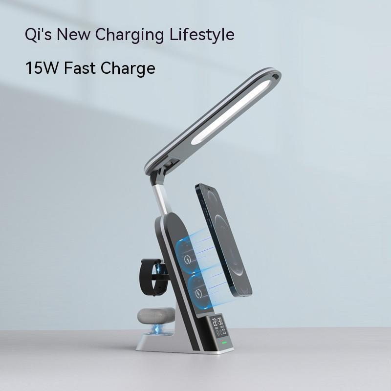 LED Desk Lamp with Wireless Charger — 2-in-1 Bedside & Office Light — Prime Trend Market