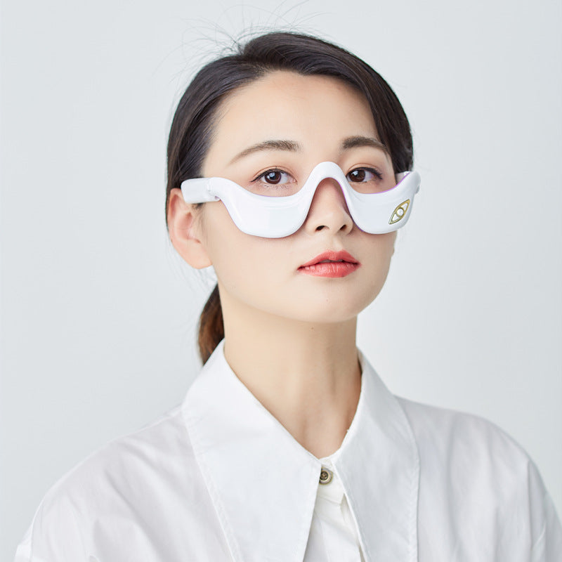 Luxury Smart Eye Massager — Hot Compress Vibration Pulse Therapy for Dark Circles, Puffiness & Eye Rejuvenation — Prime Trend Market