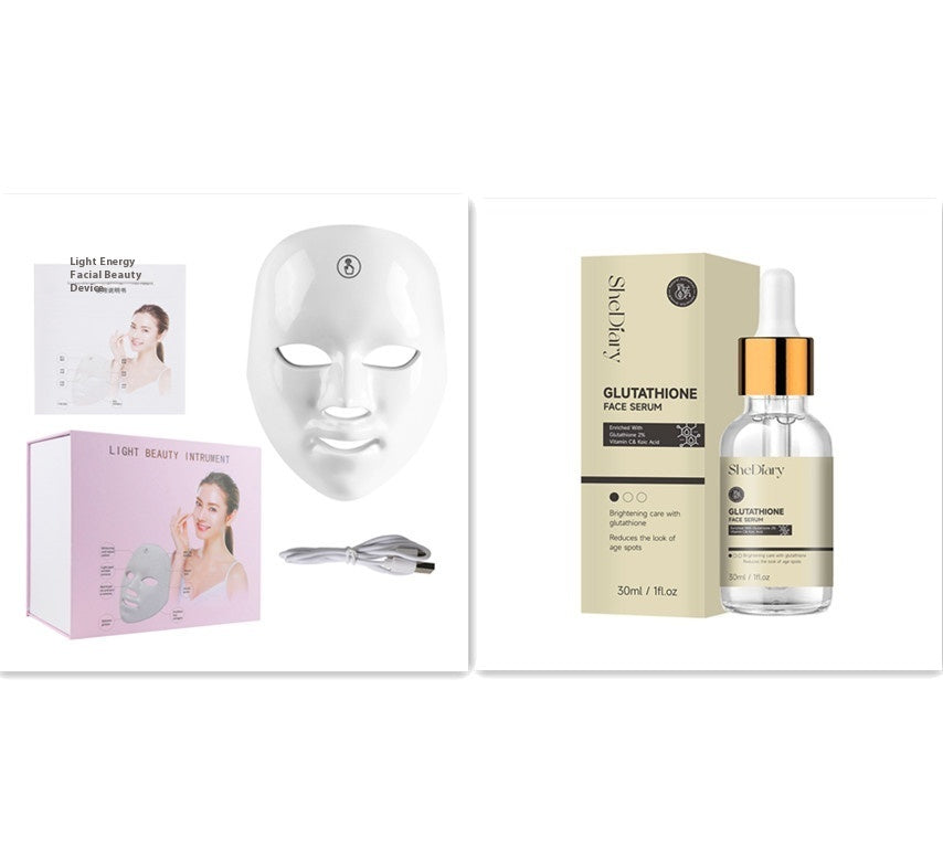 7-Color LED Photon Face Mask | Skin Rejuvenation & Glutathione Brightening Kit — Prime Trend Market