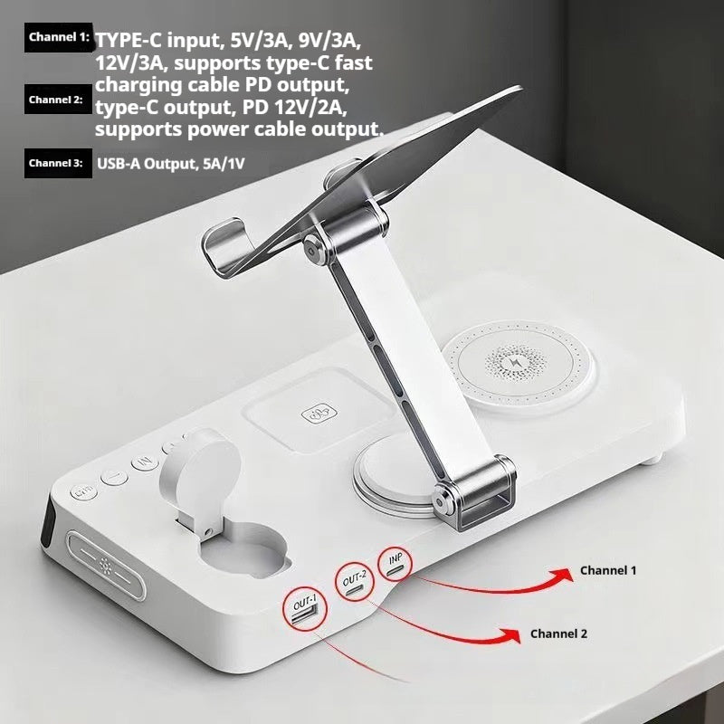 7-in-1 Aluminum Alloy Wireless Charging Station | Fast Charge Phone, Watch, Earbuds & Tablet — Prime Trend Market
