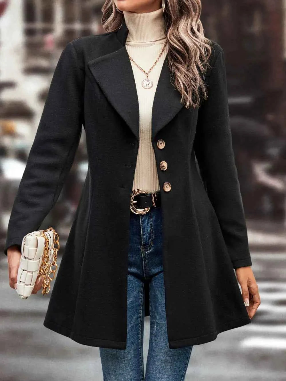 Button-Up Longline Coat