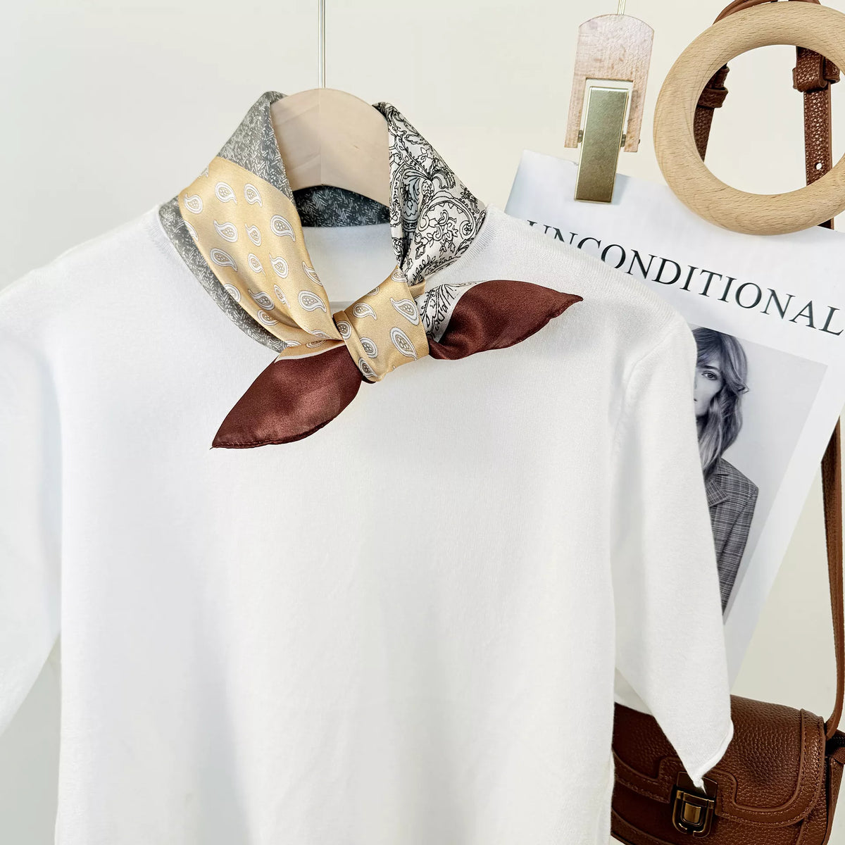 Printed Mulberry Silk Square Scarf