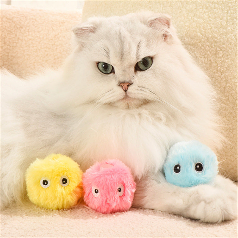 Luxury Luminous Catnip Sound Ball Cat Toy — Glowing Molar Plush Toy for Cats & Dogs — Prime Trend Market