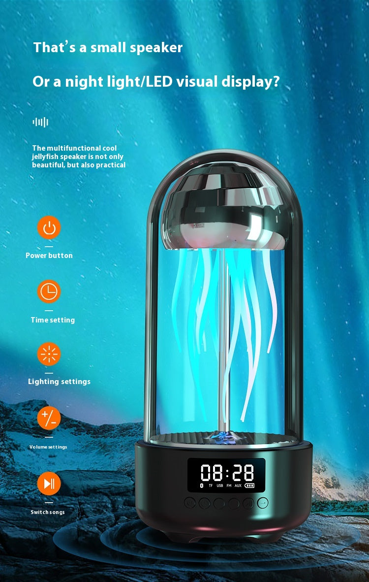 JellyGlow™ Bluetooth Speaker — Colorful Breathing LED Mood Lamp & Wireless Audio — Eliza & Tuan