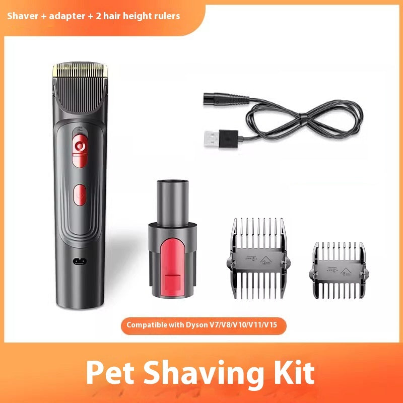 Luxury Professional Pet Hair Suction Grooming Kit — 5-Suit Shaver & Comb Set for Dogs & Cats — Prime Trend Market