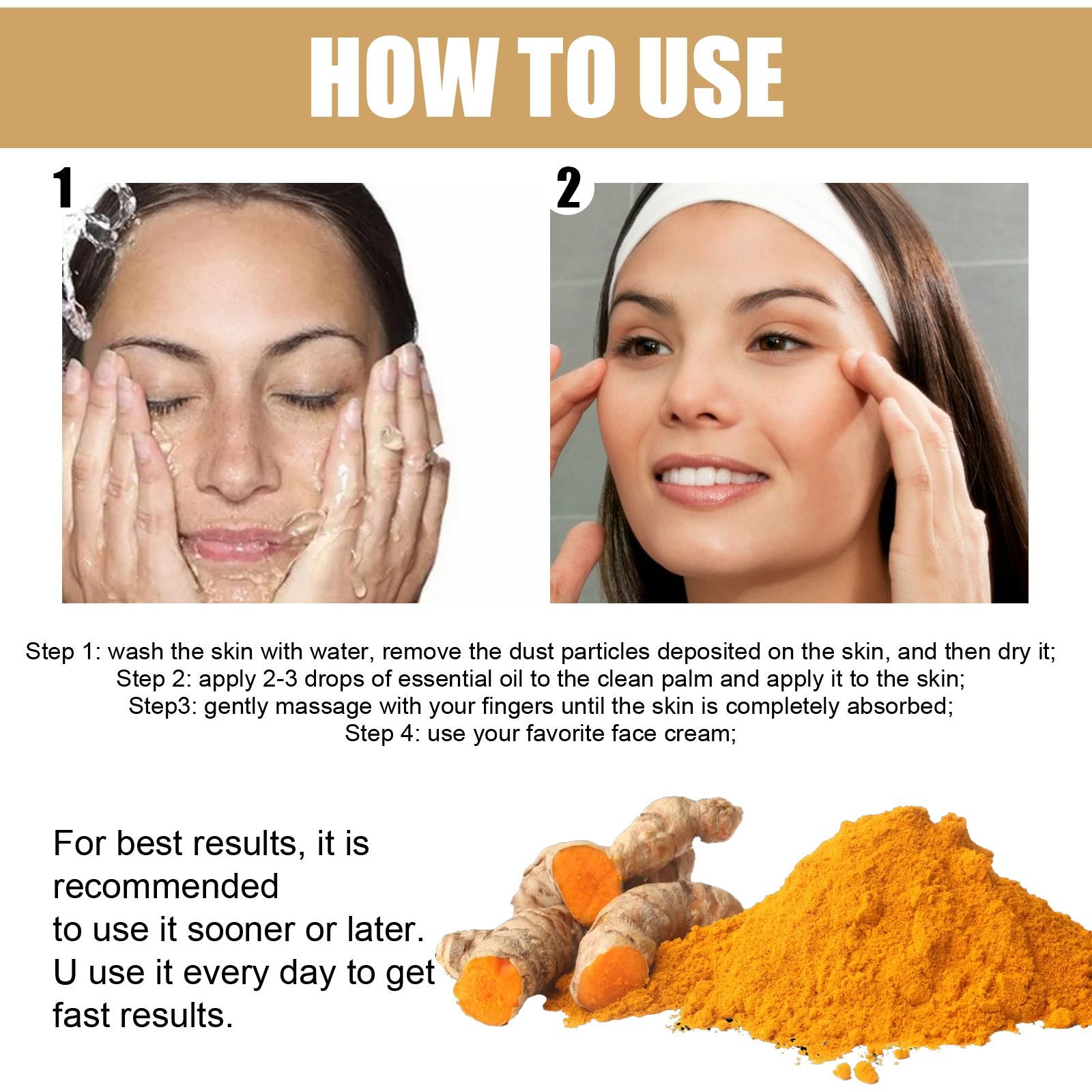 EELHOE Turmeric Dark Spot Correcting Serum — Face Care Brightening & Moisturizing — Prime Trend Market