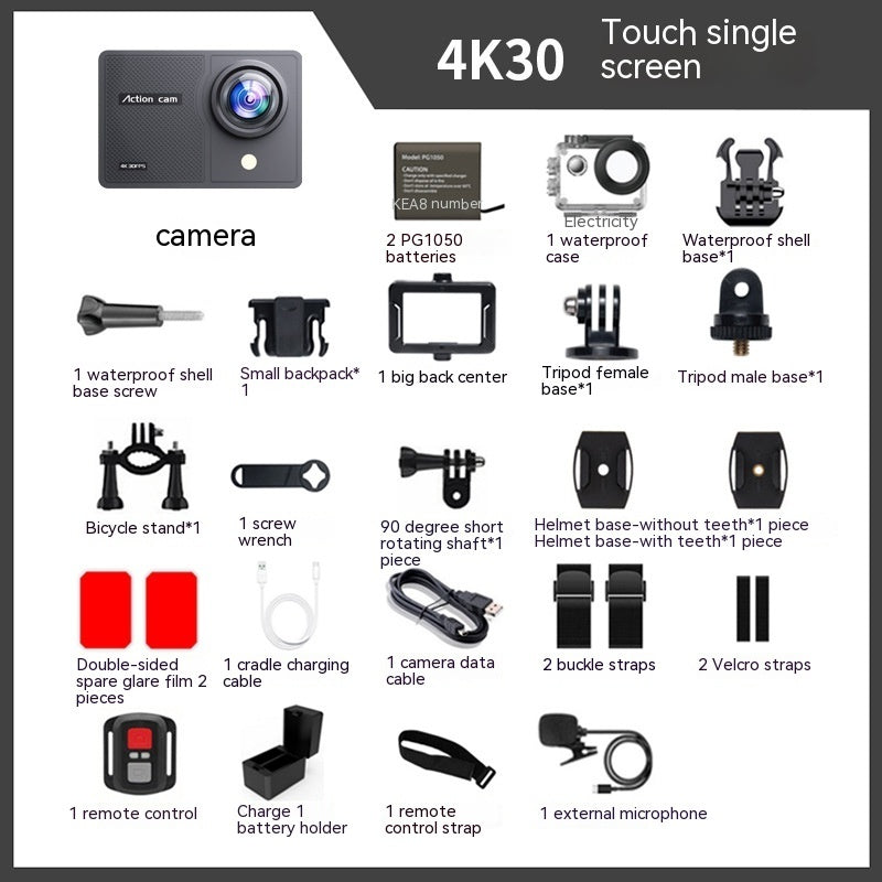 Waterproof 4K Action Camera — 30M Waterproof, Anti-Shake & Wide Angle for Adventure Creators — Prime Trend Market