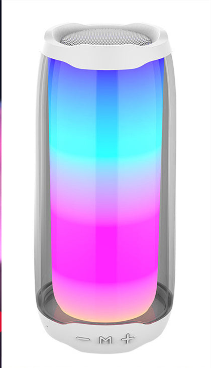 AuroraGlow™ RGB Bluetooth Speaker — 360° Color-Changing LED & Wireless Surround Sound — Eliza & Tuan