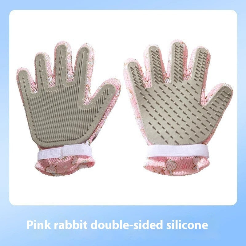 Double-Sided Pet Grooming Gloves — Cats & Dogs — Prime Trend Market