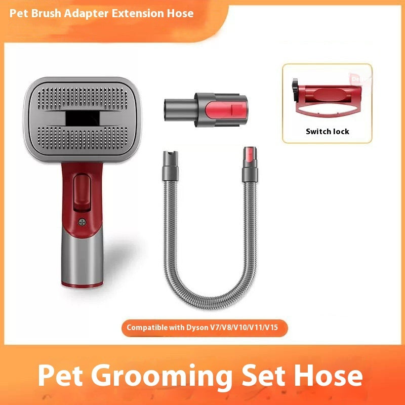Luxury Professional Pet Hair Suction Grooming Kit — 5-Suit Shaver & Comb Set for Dogs & Cats — Prime Trend Market