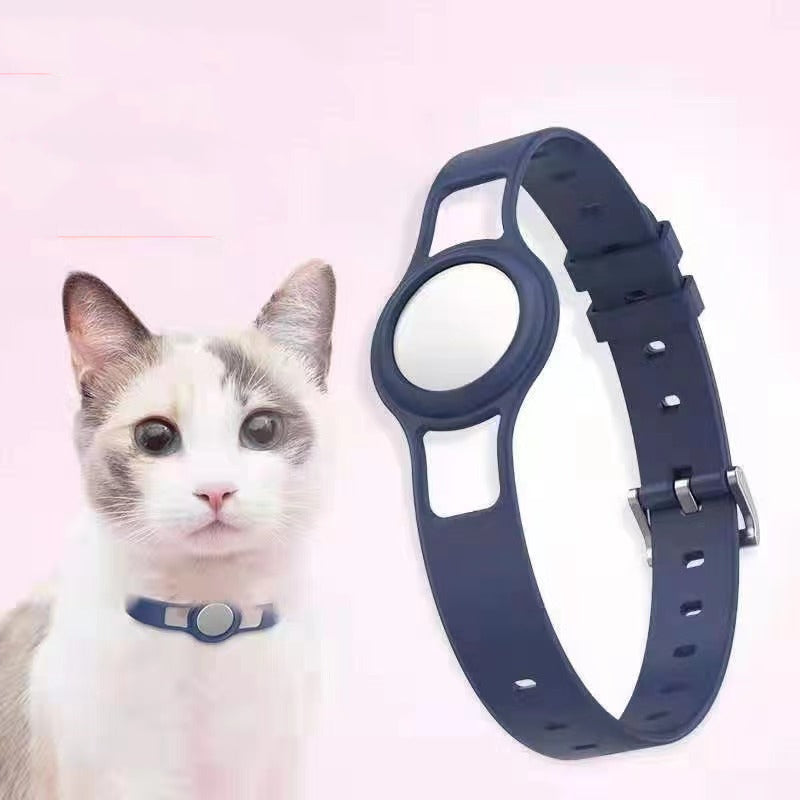Luxury AirTag Pet Collar Holder — Universal Anti-Lost Silicone Tracker Cover for Cats & Dogs — Prime Trend Market