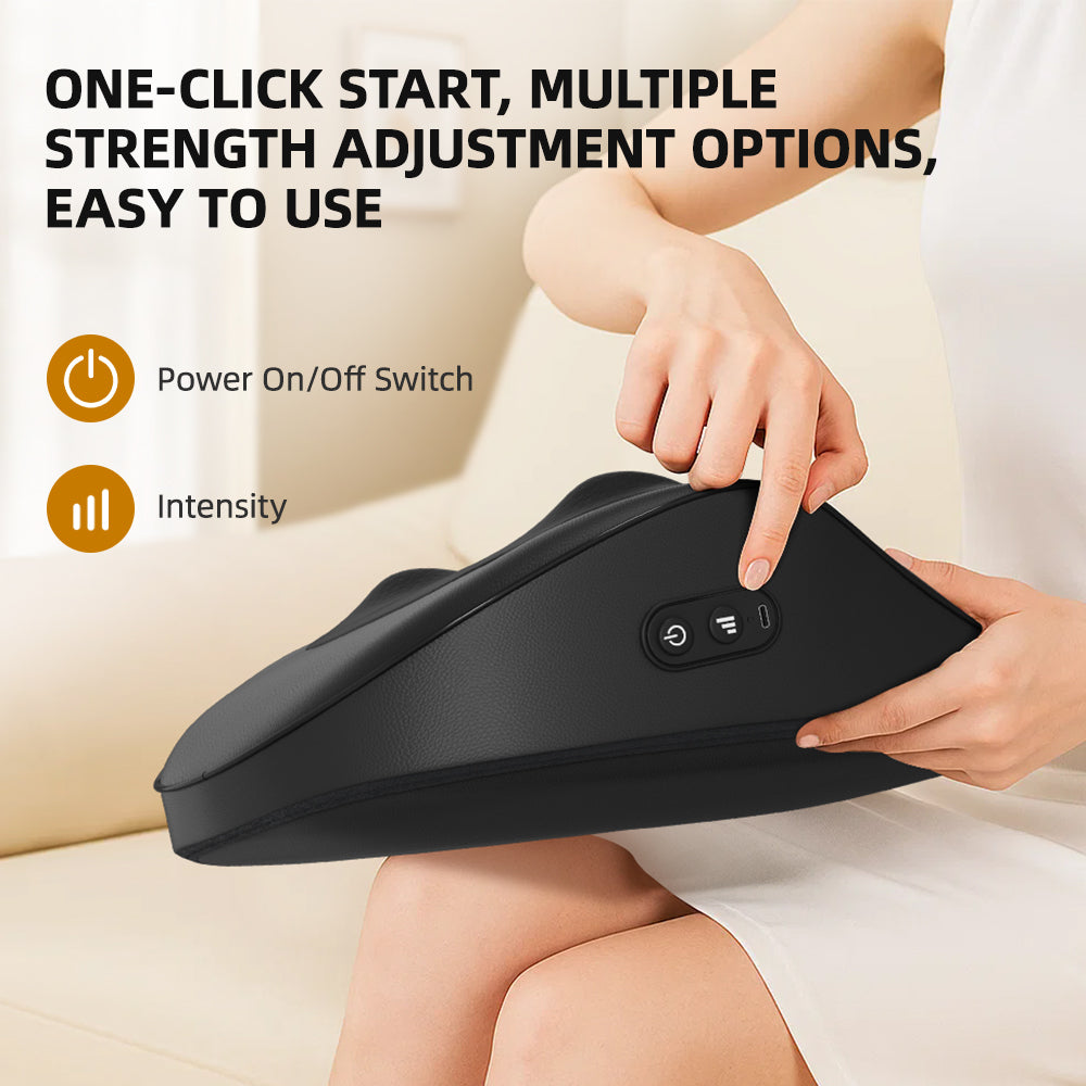 Luxury Smart Massage Cushion with Heat — 3 Speed Neck, Back & Shoulder Massager for Home, Office & Car — Eliza & Tuan