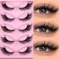 15 Pairs Cat Eye False Eyelashes — 3D Fluffy Wispy Natural Look | Clear Band Manga Lashes — Prime Trend Market
