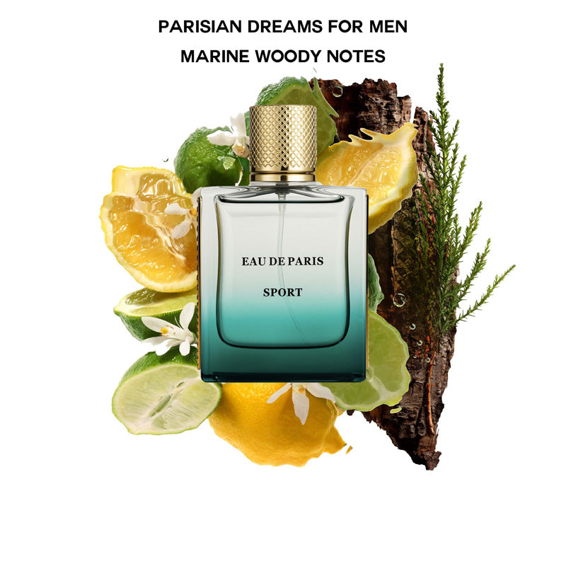 EAU DE PARIS SPORT Men's Eau de Toilette 50ml — Marine Woody Notes | Long-Lasting Fresh Fragrance — Prime Trend Market