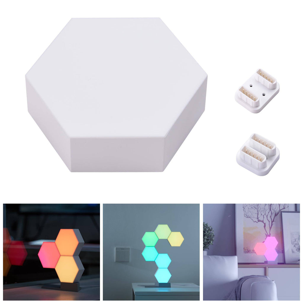 Hexagon LED Smart Light Panel | RGB App-Controlled | Touch Sensor | Modular Wall Light — Prime Trend Market