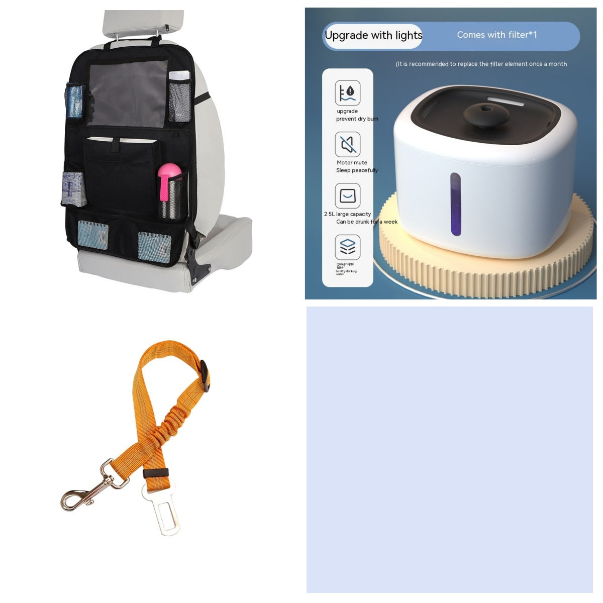 Luxury Smart Pet Water Fountain — Auto-Circulation, LED Light, 7 Colors & 4 Styles — Prime Trend Market