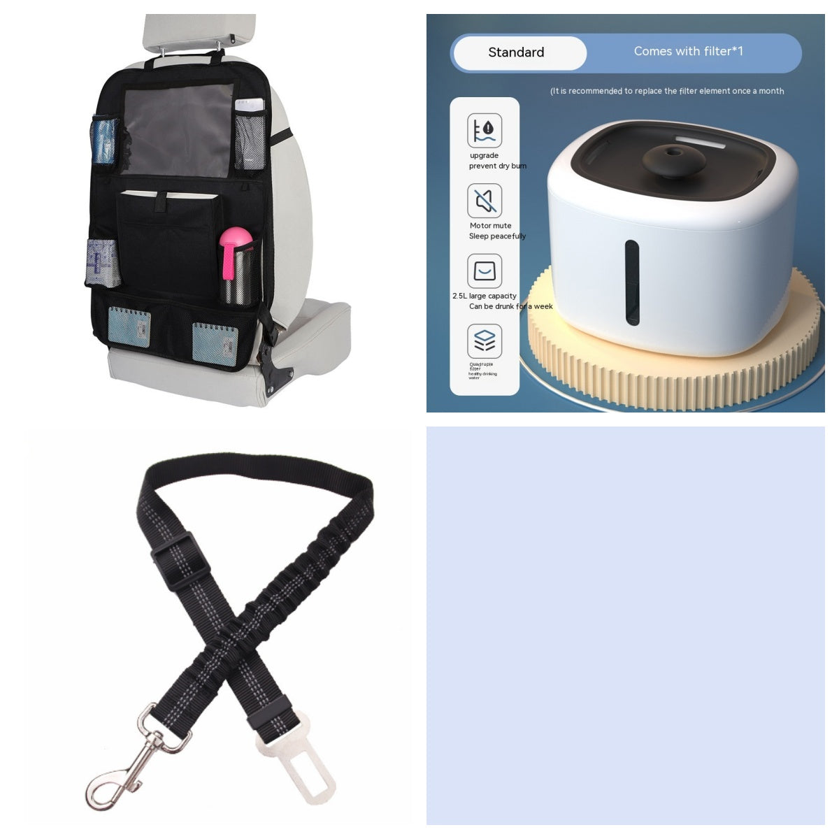Luxury Smart Pet Water Fountain — Auto-Circulation, LED Light, 7 Colors & 4 Styles — Prime Trend Market