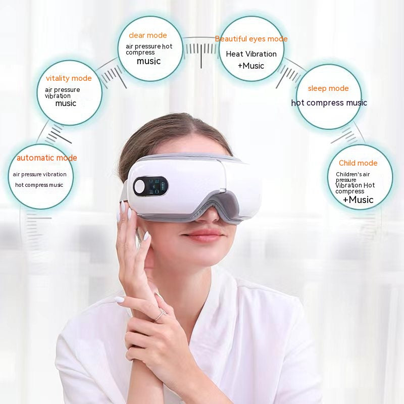 Luxury Smart Eye Massager | Bluetooth Heat Compress Vibration Eye Relief Device — Prime Trend Market