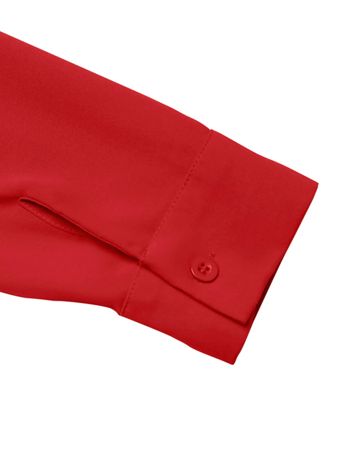 Red Off-Shoulder Ruffle Long-Sleeve Pleated Midi Dress