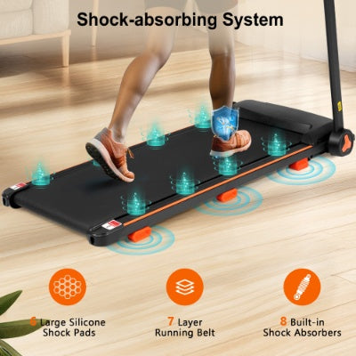 Folding Treadmill for Home | 2.5HP Quiet Motor | 300LB Capacity | Heart Rate | Incline | Bluetooth Speaker — Prime Trend Market