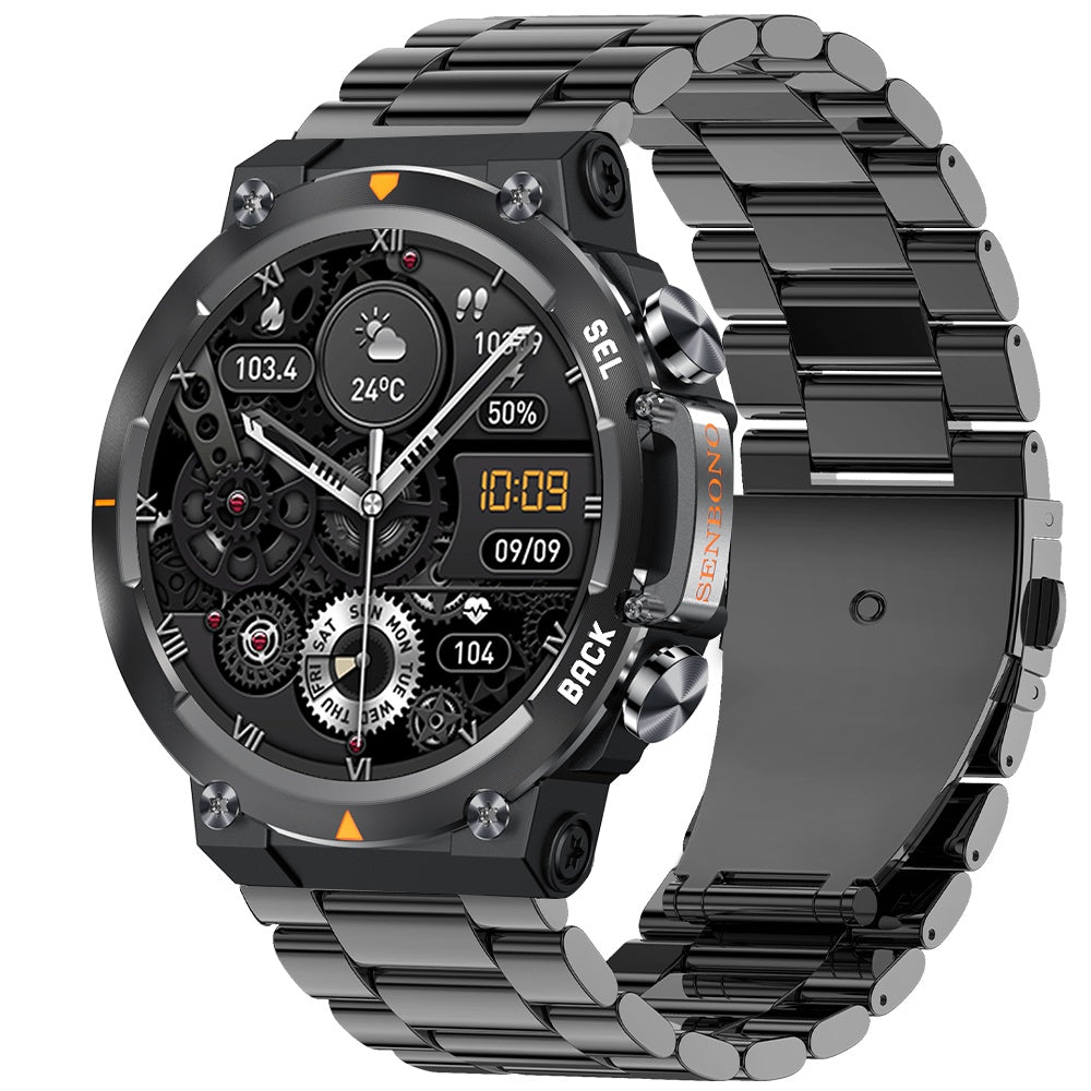 MAX18 AMOLED Smartwatch – 1.43" Big Screen, BT Calls, Gesture Control, AI Voice, Sports Smart Watch for Men — Prime Trend Market