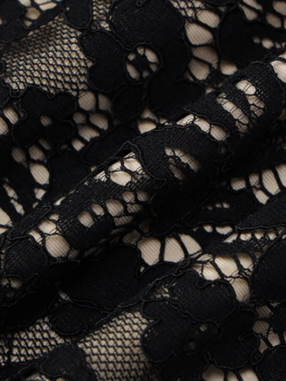 Floral Lace Spaghetti-Strap Mini Dress