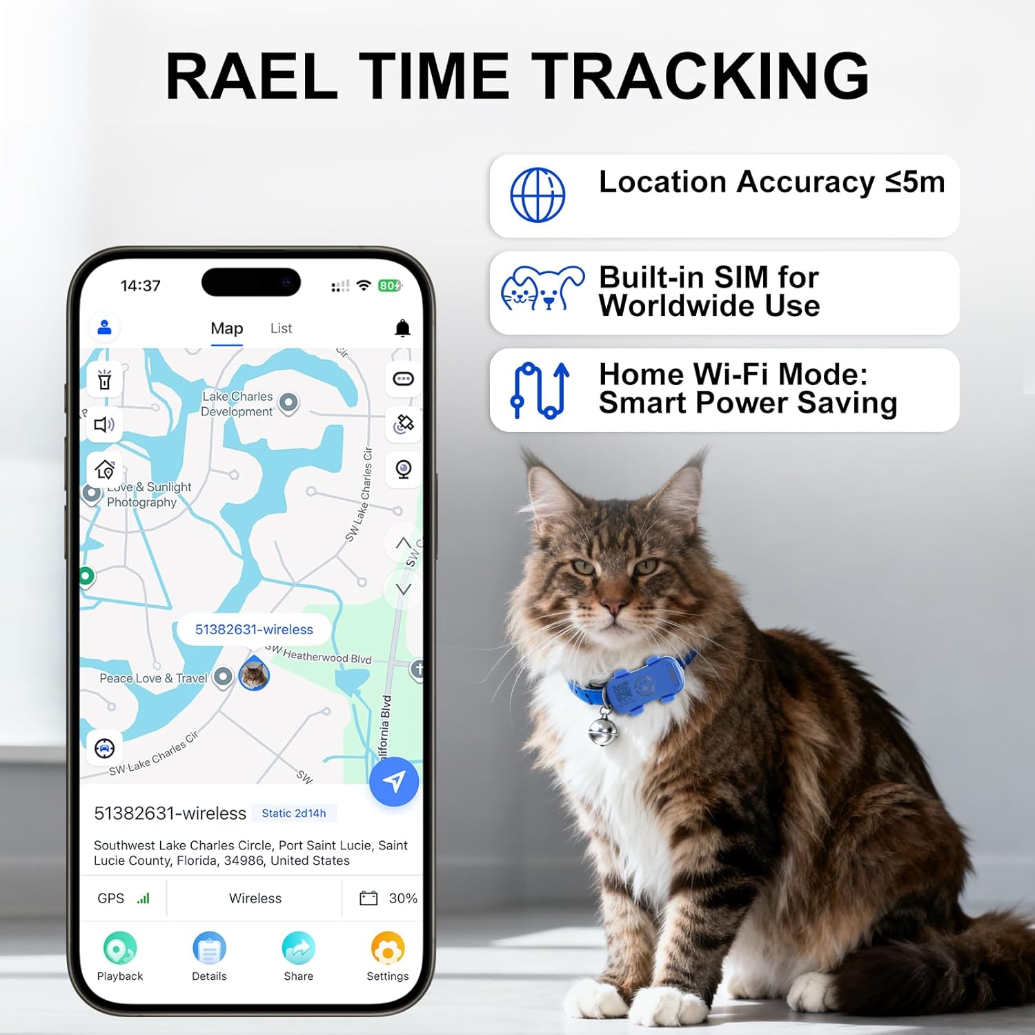 SmartPaw GPS Pet Tracker – Real-Time Anti-Lost Dog Collar Device with Geofence & Sound Alarm — Prime Trend Market