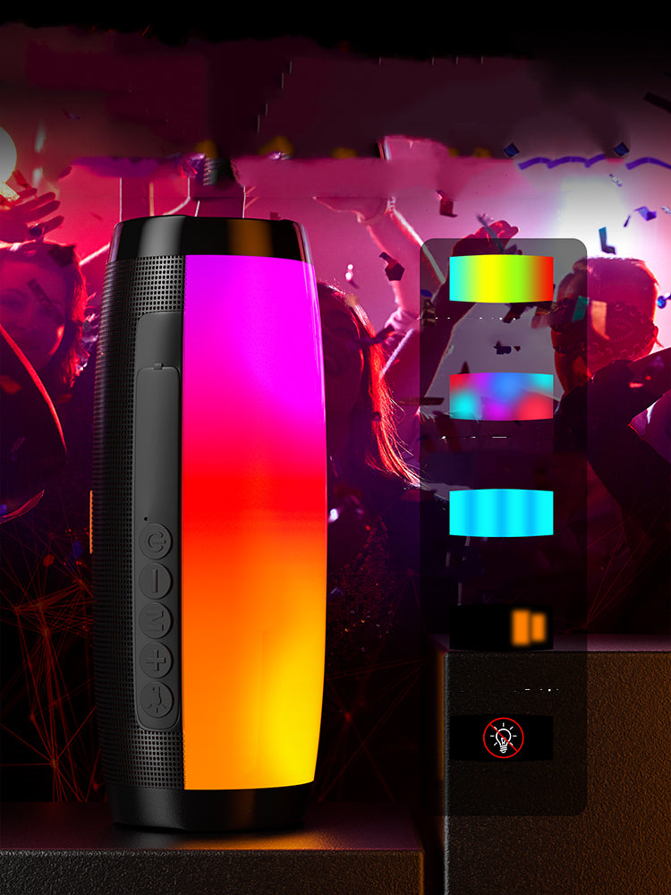 BassGlow™ RGB Bluetooth Speaker — Wireless Portable Bass Sound with Neon Light Show — Eliza & Tuan