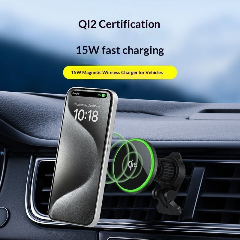QI2.0 Car Magnetic Wireless Charger — 15W Fast Charging — Prime Trend Market