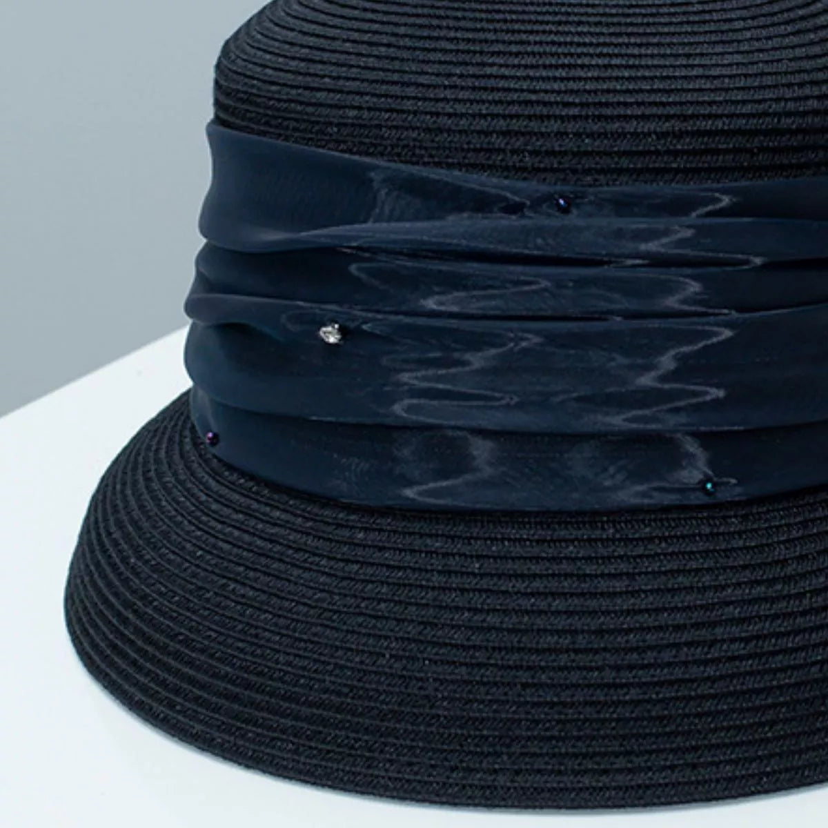 Ribbon Detail Wheat Straw Hat