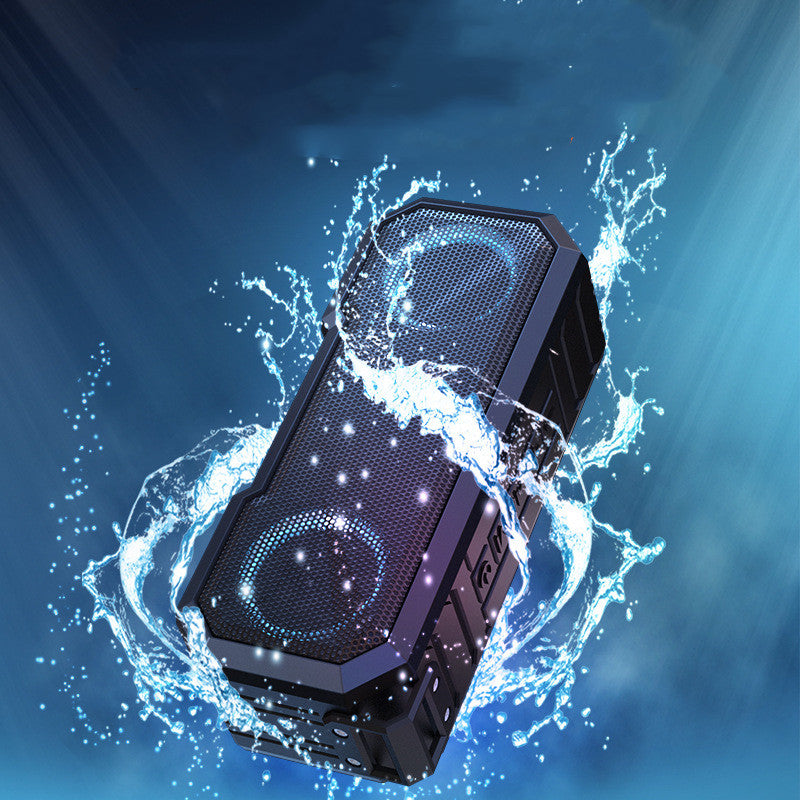 Waterproof Luminous Outdoor Bluetooth Speaker — 16W Dual, LED Light Show & 3000mAh Power Bank — Eliza & Tuan