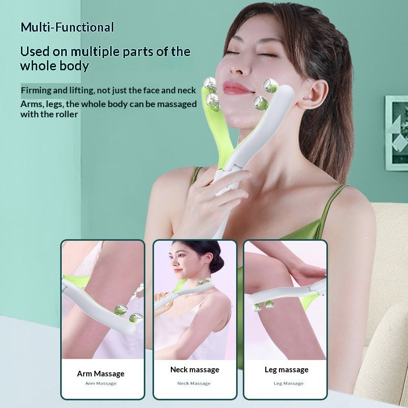 Luxury V-Face Roller Lifting Device — EMS Facial Slimming, Firming & Contouring Beauty Tool — Eliza & Tuan