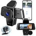 3-Channel WiFi Dash Cam — 1080P Full HD, 170° Wide Angle, IR Night Vision, App Control, 128GB Max — Prime Trend Market