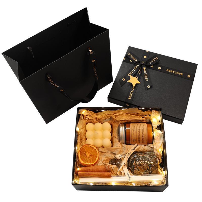Aromatherapy Candle Gift Box — Luxury Black Box | Premium Scented Candle Gift Set — Prime Trend Market