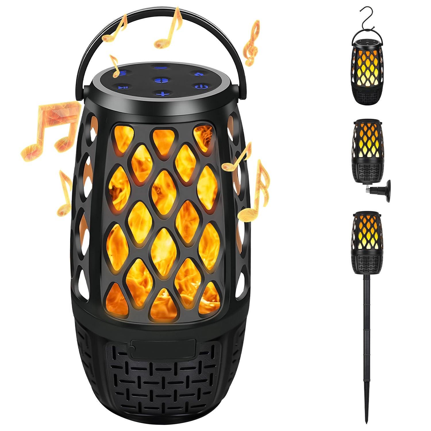 4-in-1 LED Flame Bluetooth 5.3 Speaker | Outdoor Waterproof | 10W | Sync 100 Speakers — Eliza & Tuan