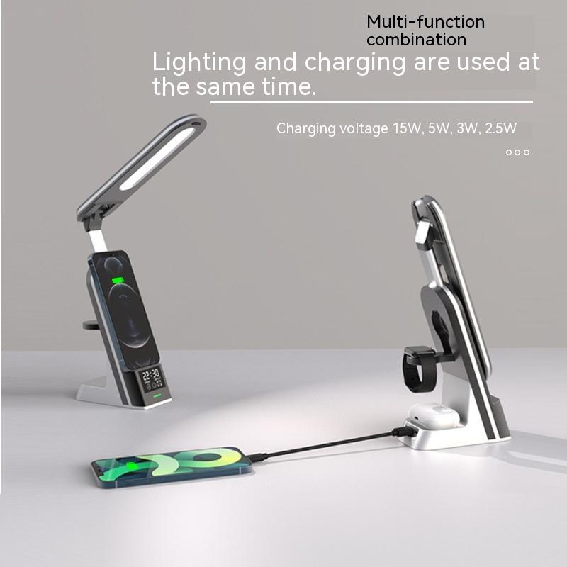 LED Desk Lamp with Wireless Charger — 2-in-1 Bedside & Office Light — Prime Trend Market