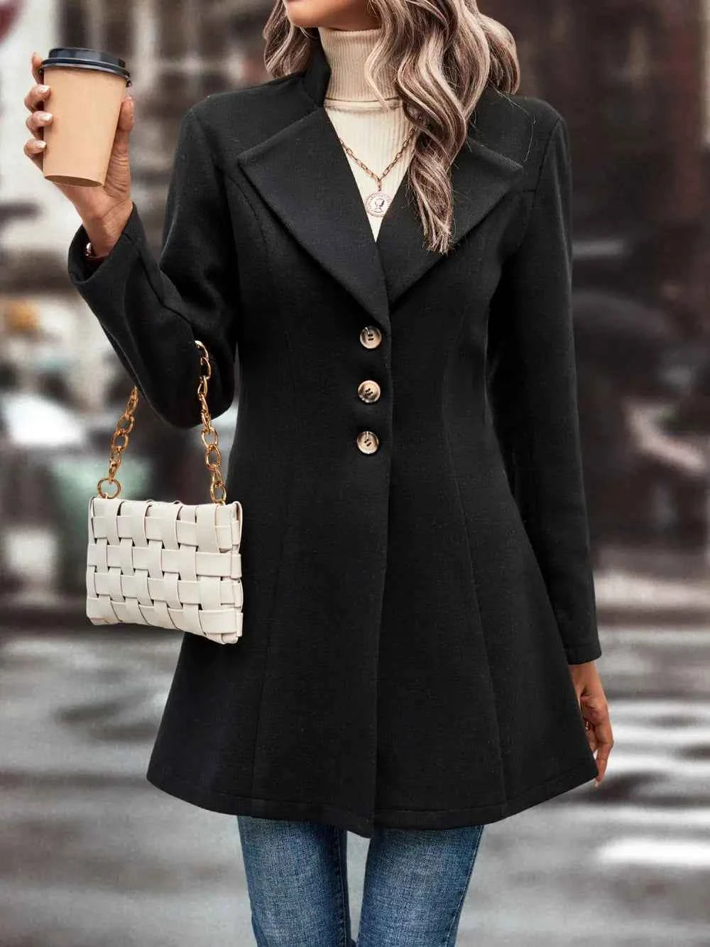 Button-Up Longline Coat