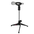 5Core Desktop Mic Stand — Heavy Duty Chrome Tripod Microphone Stand — Prime Trend Market